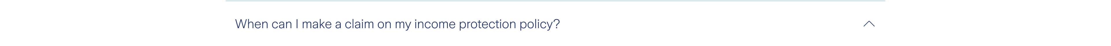 When can I make a claim on my income protection policy?